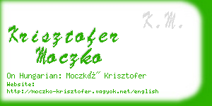 krisztofer moczko business card